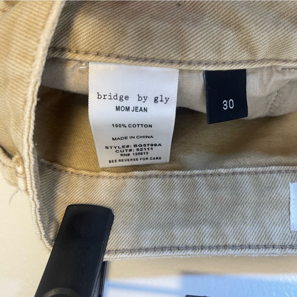 Bridge by Gly wide leg mom jeans women's size 30 - Picture 6 of 6